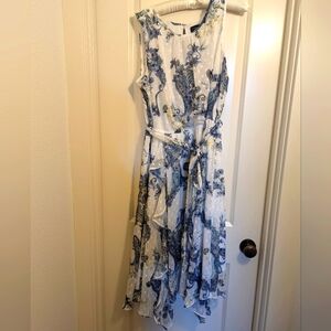 Beautiful Floral Dress by Lane Bryant great textures and features